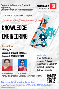 One-Day National Webinar on "Knowledge Engineering"