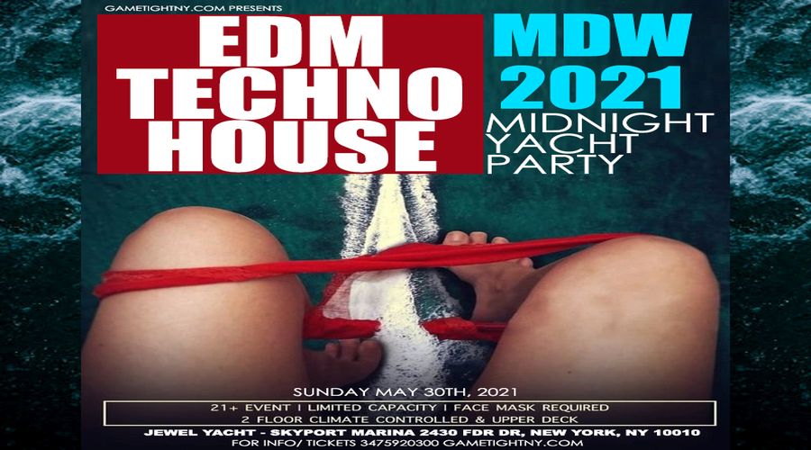 Memorial Day Weekend EDM House Techno Midnight Yacht Party Sunday Funday Cruise, New York, United States