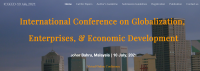 International Conference on Globalization, Enterprises, & Economic Development