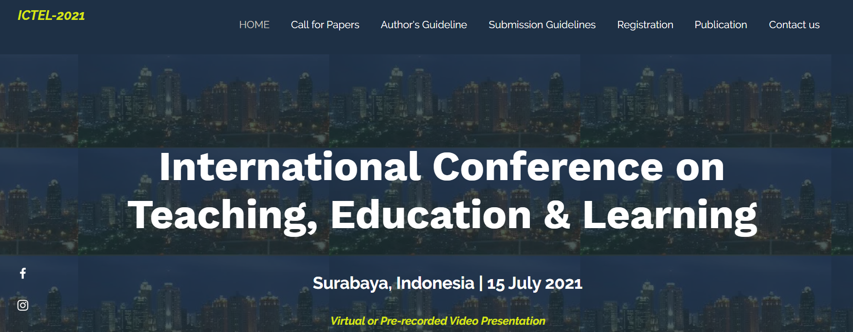 International Conference on Teaching, Education & Learning, Surabaya, Indonesia, Indonesia