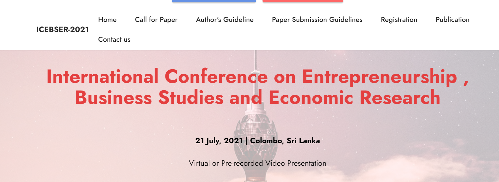 International Conference on Entrepreneurship , Business Studies and Economic Research, Colombo, Sri Lanka,Colombo,Sri Lanka