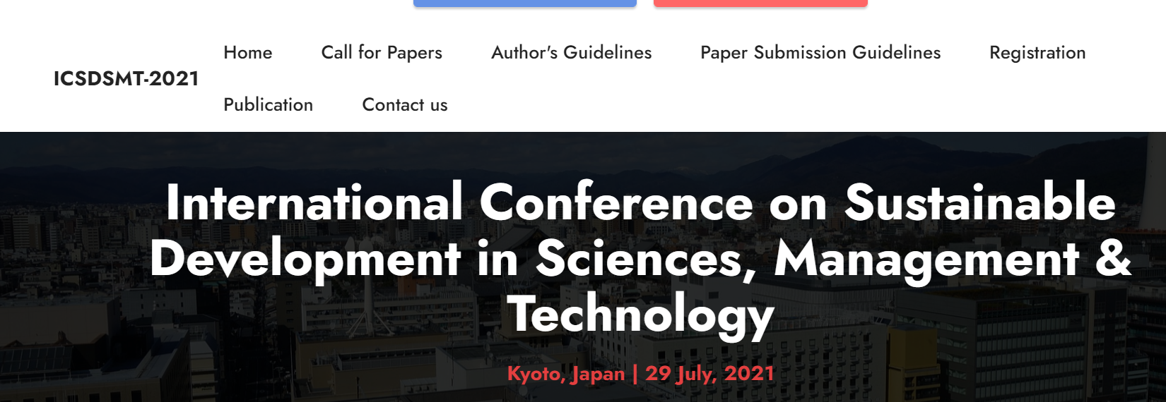 International Conference on Sustainable Development in Sciences, Management & Technology, Kyoto, Japan, Japan