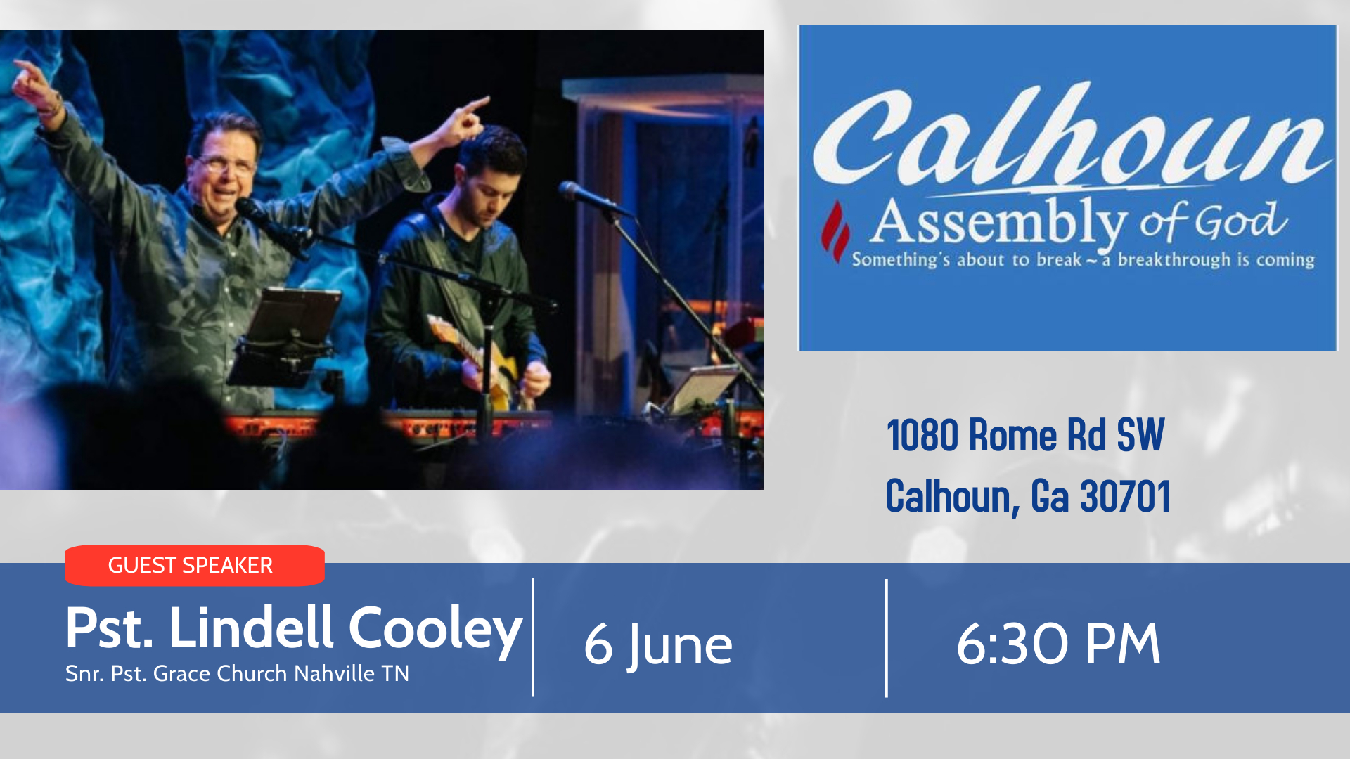 One Night with Lindell Cooley, Calhoun, Georgia, United States