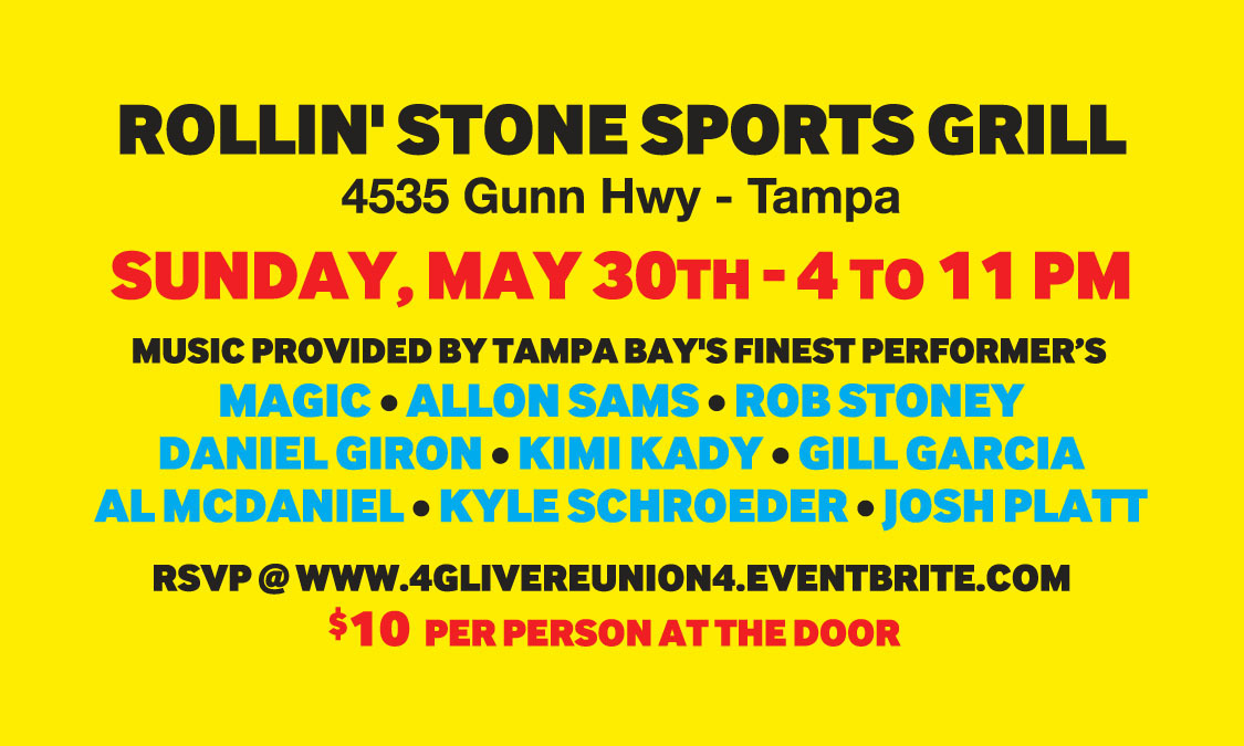 4G Live Presents Gregg Gruhl's "Friends Reunion Tour 4, Hillsborough, Florida, United States