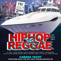 July 4th Weekend NYC Hip Hop vs Reggae® NYC Skyport Marina Cabana Yacht