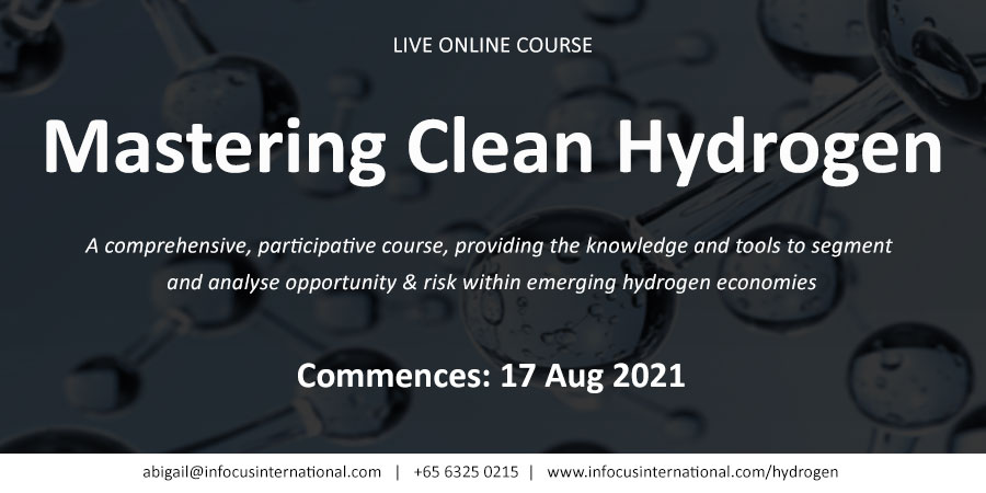 Mastering Clean Hydrogen, Live Online Course, Singapore