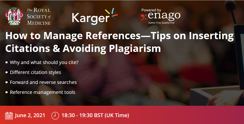 How to Manage References—Tips on Inserting Citations & Avoiding Plagiarism, London, United Kingdom