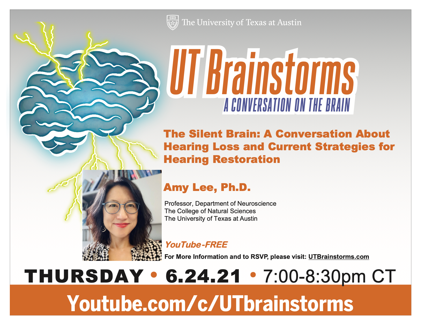 UT Brainstorms: A Conversation on the Brain (Virtual), Austin, Texas, United States
