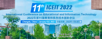 2022 11th International Conference on Educational and Information Technology (ICEIT 2022)