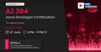 Free Live Webinar – Azure Developer Certification – AZ 204