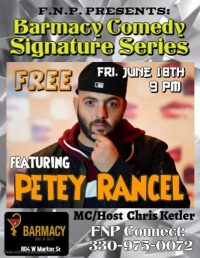 Barmacy Comedy Signature Series Featuring Petey Rancel