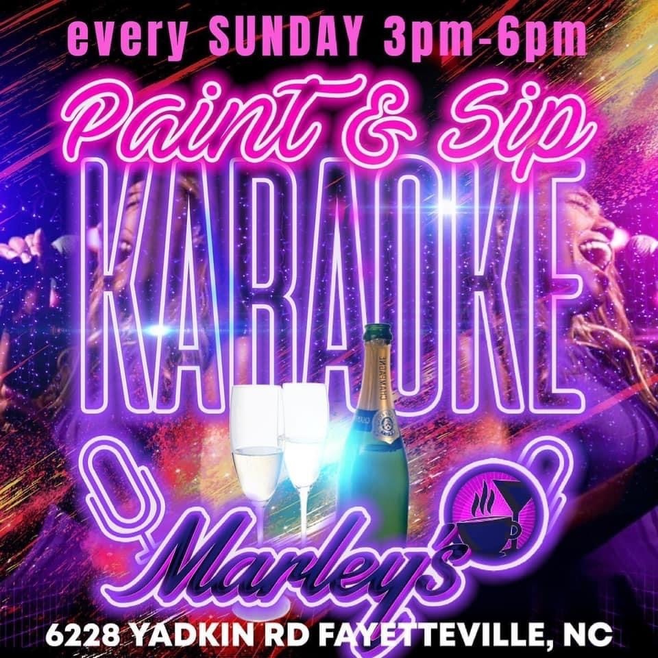 Paint and Sip Karaoke at Marley's, Fayetteville, North Carolina, United States