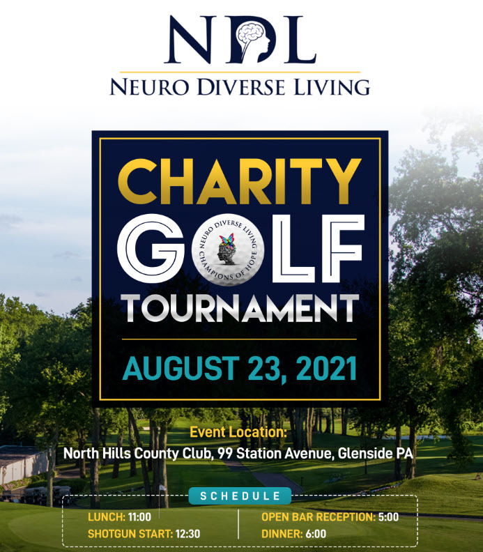 Neuro Diverse Living Champions of Hope Charity Golf Tournament, Glenside, Pennsylvania, United States