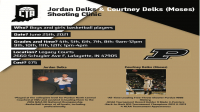 Jordan Delks & Courtney Delks (Moses) Basketball Shooting Clinic for Boys & Girls in 4th-8th Grade