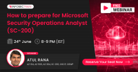 Live Free Webinar-How to prepare for Microsoft Security Operations Analyst (SC-200)