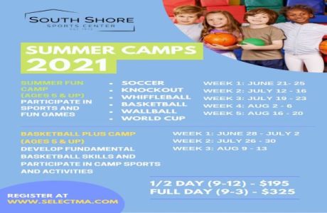 Summer Fun Camp and Basketball Plus Camp at the South Shore Sports Center - Held Multiple Weeks, Hingham, Massachusetts, United States