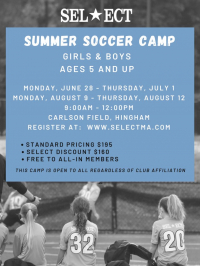 South Shore Select Summer Soccer Camp