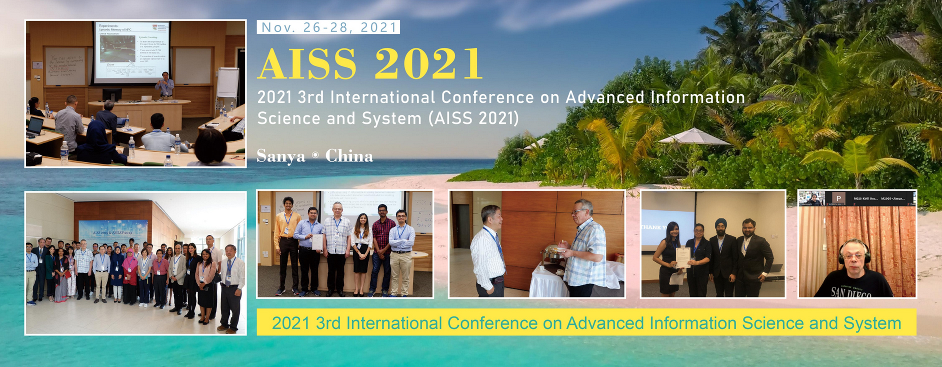 2021 3rd International Conference on Advanced Information Science and System (AISS 2021), Sanya, Hainan, China