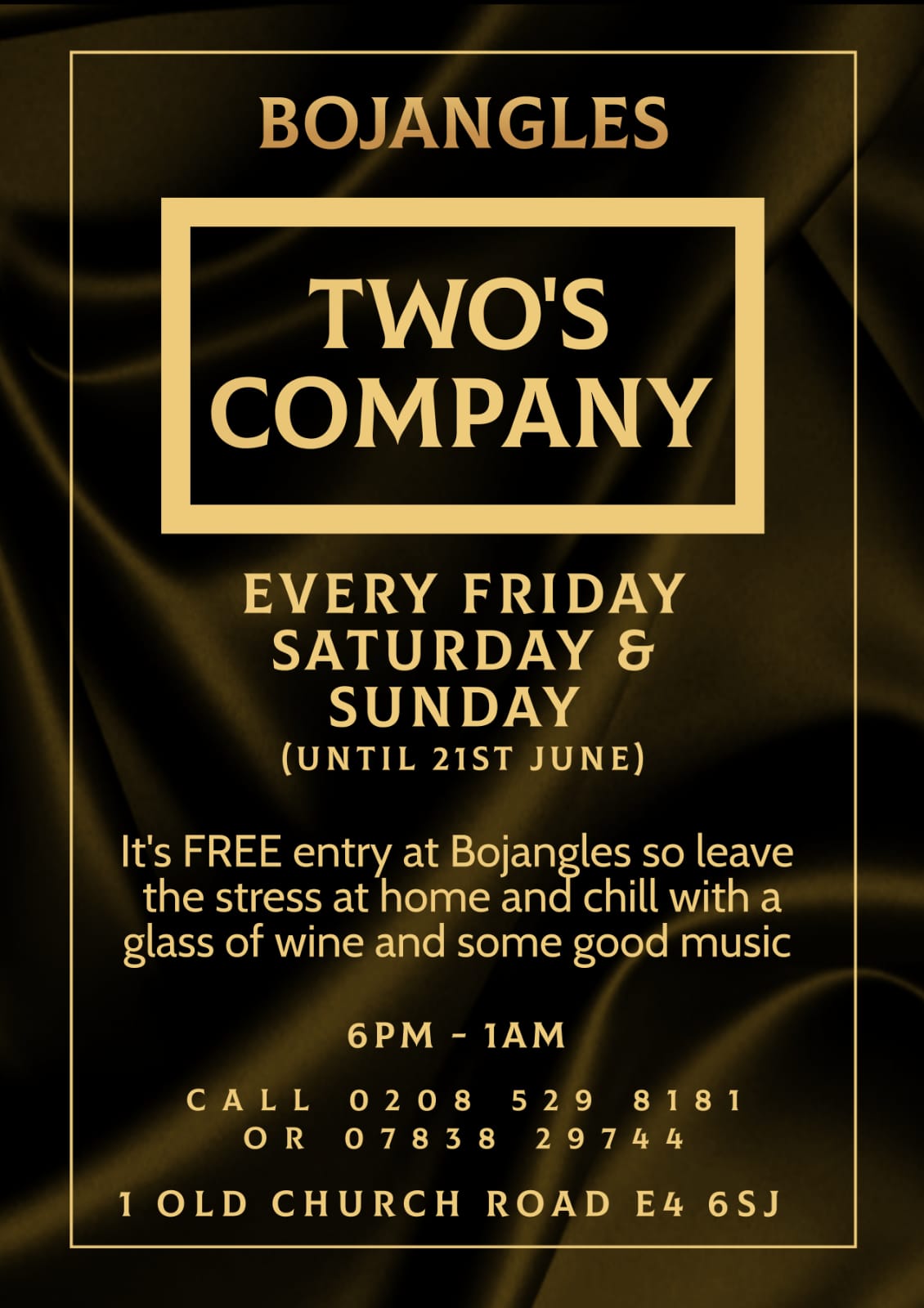 Two’s Company – Soul Night in Chingford!, Chingford, Luton, United Kingdom
