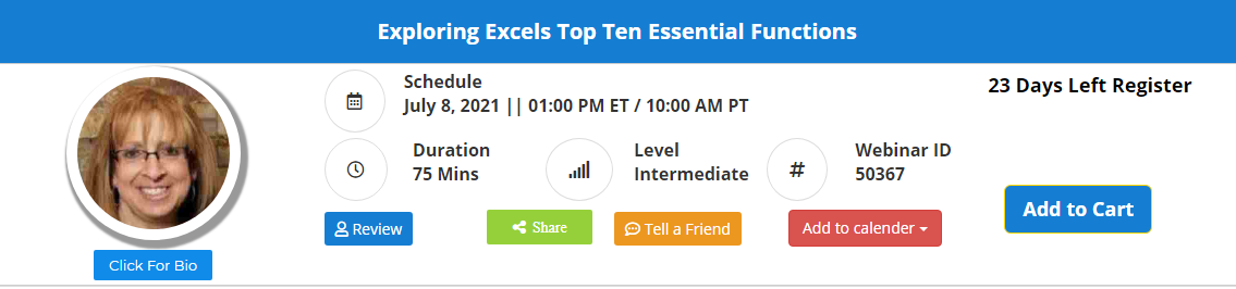 Exploring Excel's Top Ten Essential Functions, Leawood, Kansas, United States
