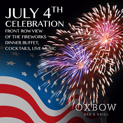 July 4th Celebration and Downtown Fireworks at Oxbow Bar and Grill, Fort Myers, Florida, United States