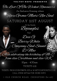 Rare Grooves and Soul Night at Bojangles in Chingford!