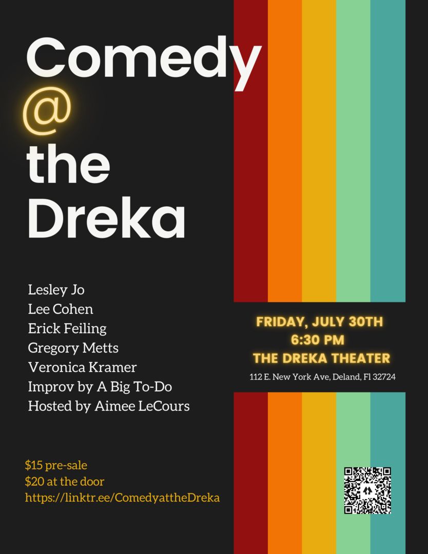 Comedy at the Dreka, DeLand, Florida, United States