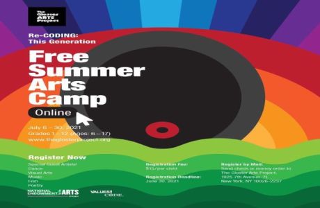 FREE 3 1/2 Weeks Summer Arts Camp for Kids Ages 6-17 Registration fee only $15., Online Event, United States