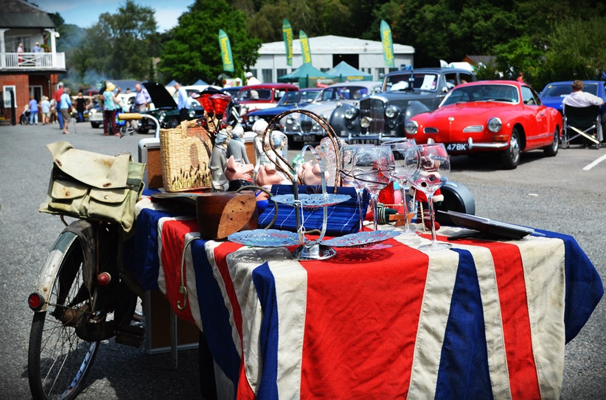 Brooklands Members RetroJumble and Classic Car Show, Weybridge, Surrey, United Kingdom