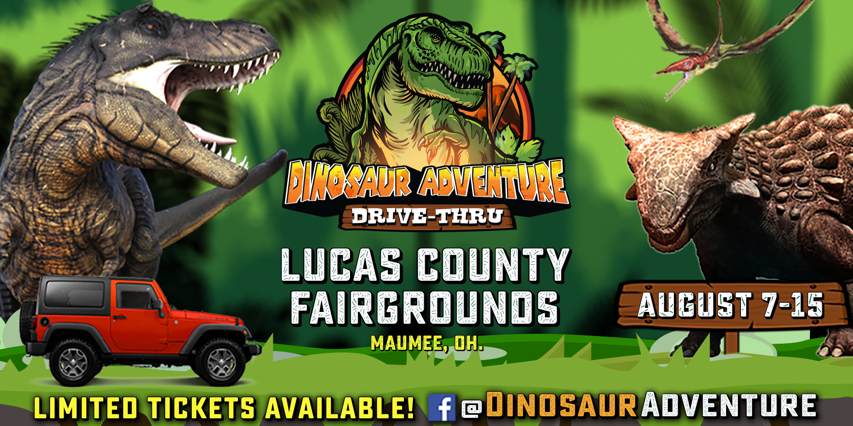 Dinosaur Adventure Drive Thru Toledo, Maumee, Ohio, United States
