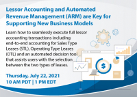 Lessor Accounting and Automated Revenue Management (ARM) are Key for Supporting New Business Models