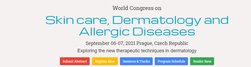 World Congress on  Skin care, Dermatology and Allergic Diseases, Webinar, Czech Republic