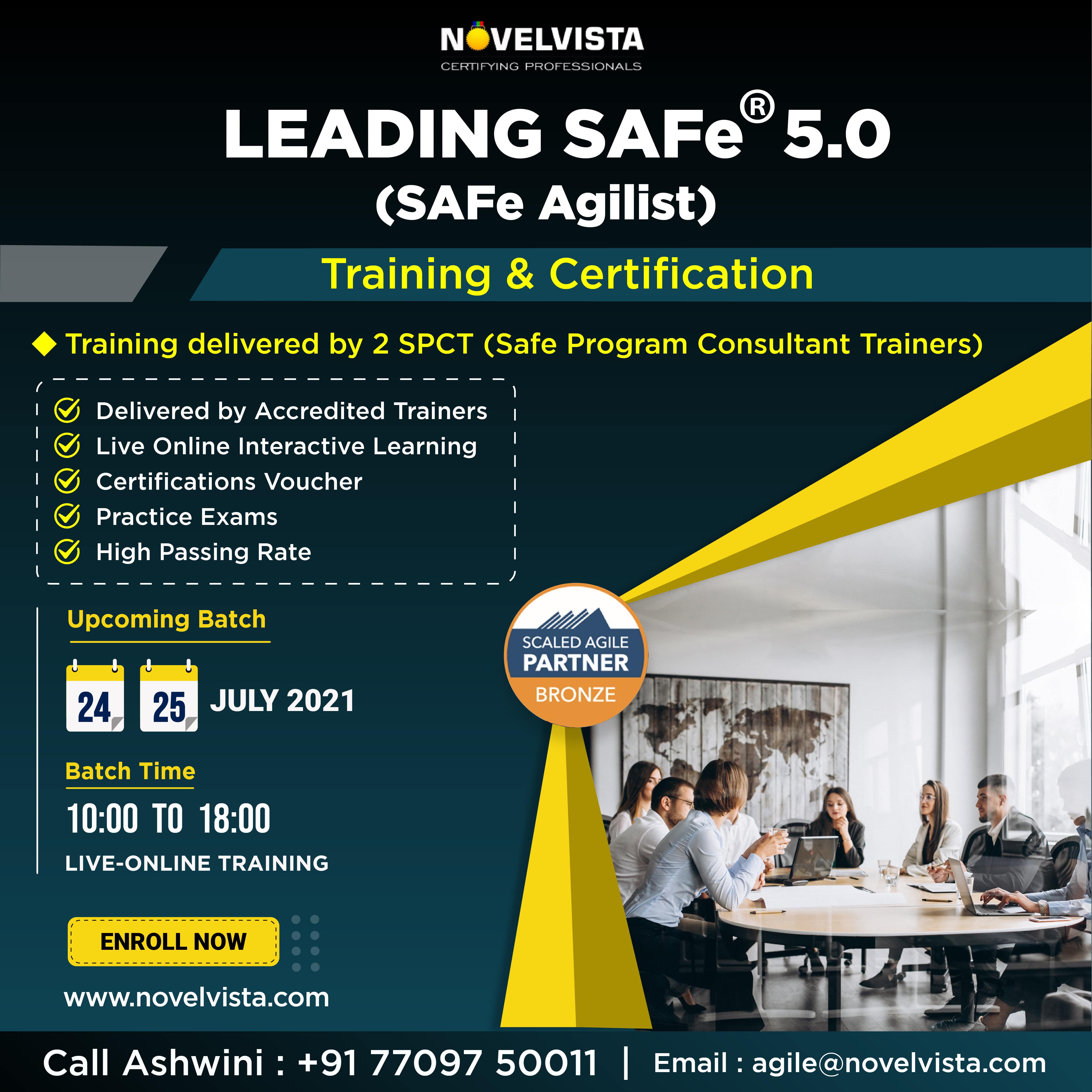 Become Leading SAFe® 5.0 (SAFe Agilist) Training & Certification., Bangalore, Karnataka, India