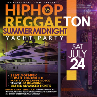 NYC Reggaeton Vs Reggae Vs Hip Hop Midnight Cruise Skyport Marina Jewel Yacht