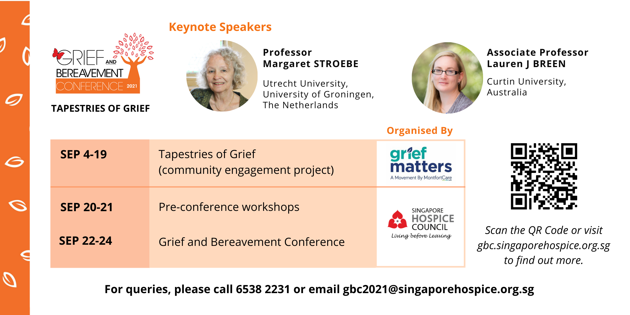 Grief and Bereavement Conference 2021, Singapore, Central, Singapore