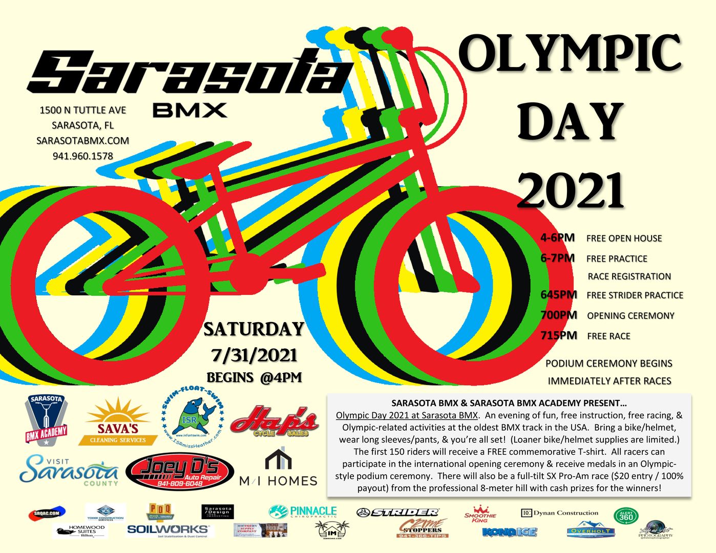 Sarasota BMX Olympic Day 2021, Sarasota, Florida, United States
