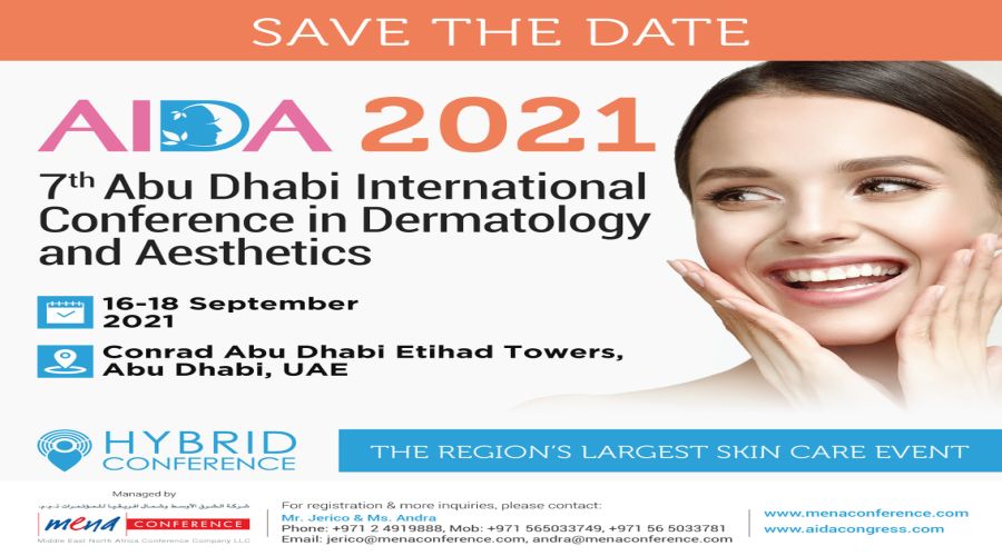 7th Abu Dhabi International Conference in Dermatology and Aesthetics 2021 (Hybrid Conference), Abu Dhabi, United Arab Emirates