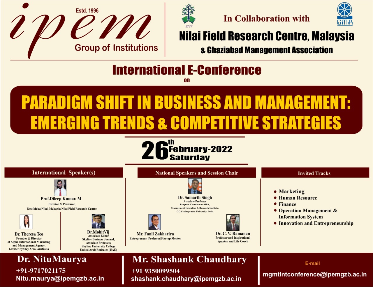 Paradigm Shift in Business and Management: Emerging Trends & Competitive Strategies, Ghaziabad, Uttar Pradesh, India