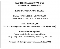 East High Classes of 1974-1975 Summer Gathering