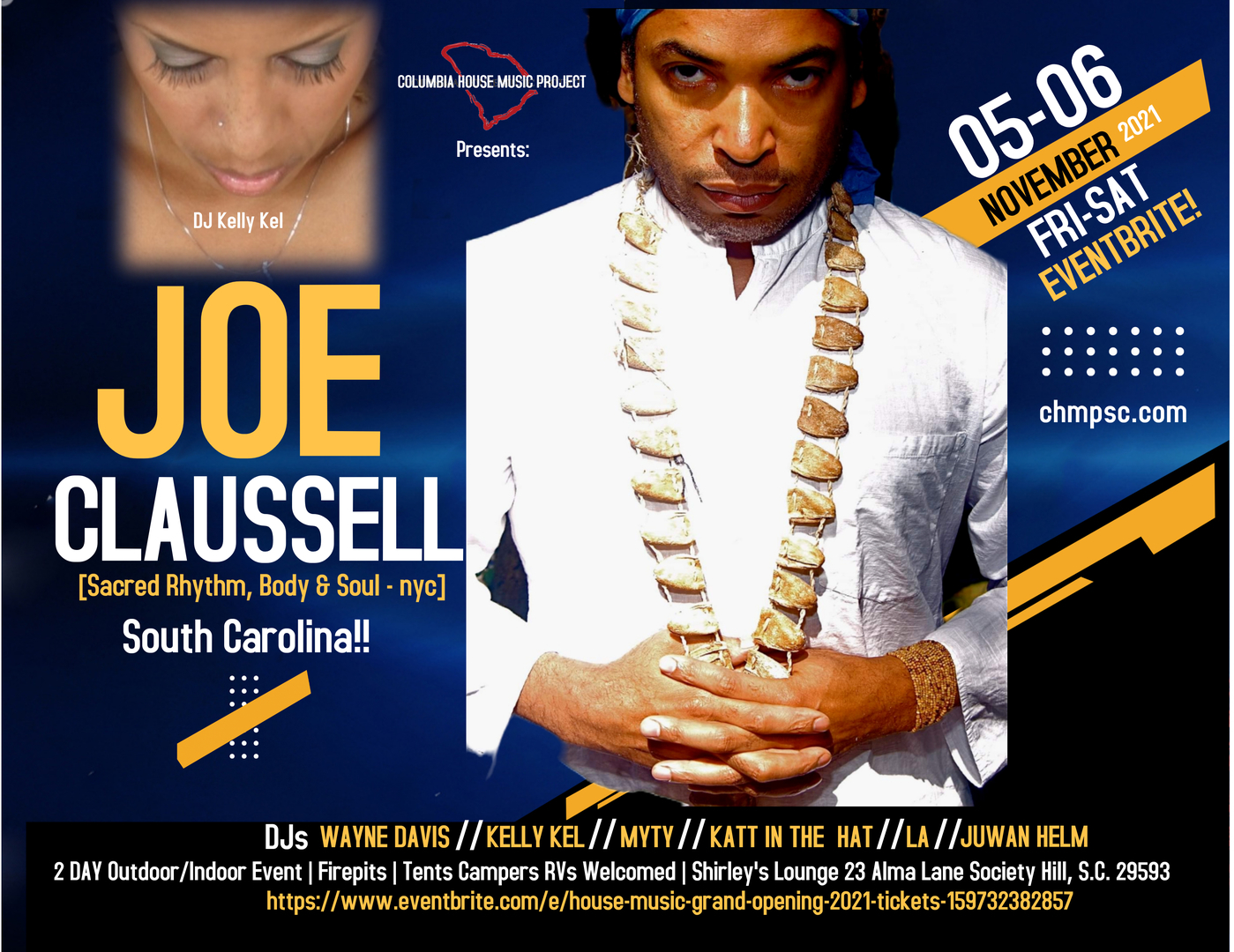 JOE CLAUSSELL - House Music South Carolina, Society Hill, South Carolina, United States