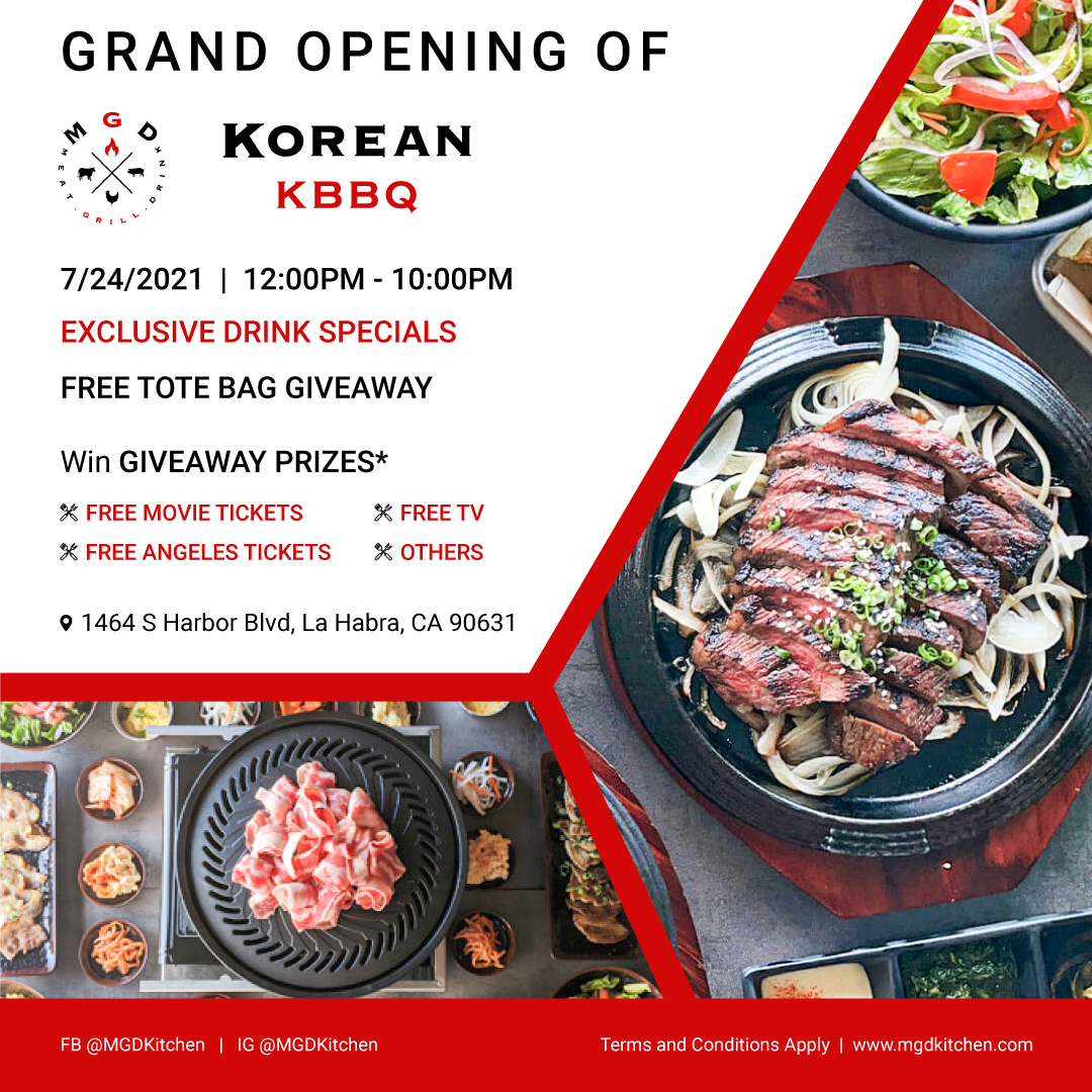 MGD Korean BBQ Grand Opening, La Habra, California, United States