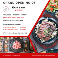MGD Korean BBQ Grand Opening
