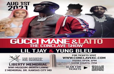 The Conclave Starring GUCCI MANE featuring Lil TJay and Yung Bleu August 1st 2021@ Liberty Memorial, Kansas City, Missouri, United States
