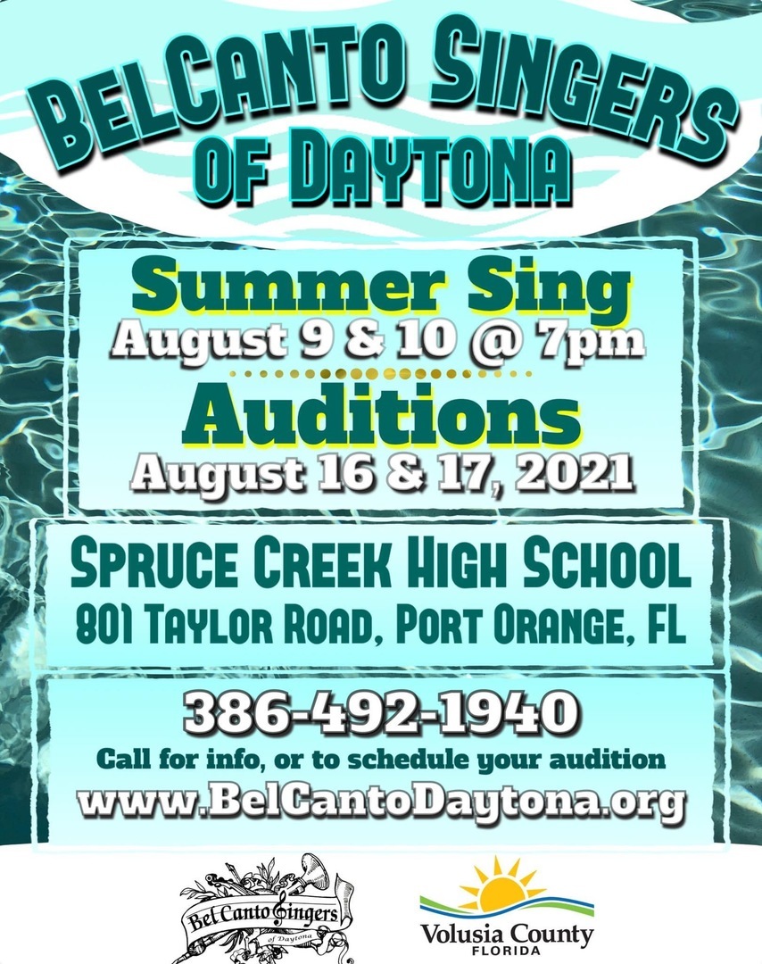 Bel Canto Summer Sing and Auditions, Port Orange, Florida, United States