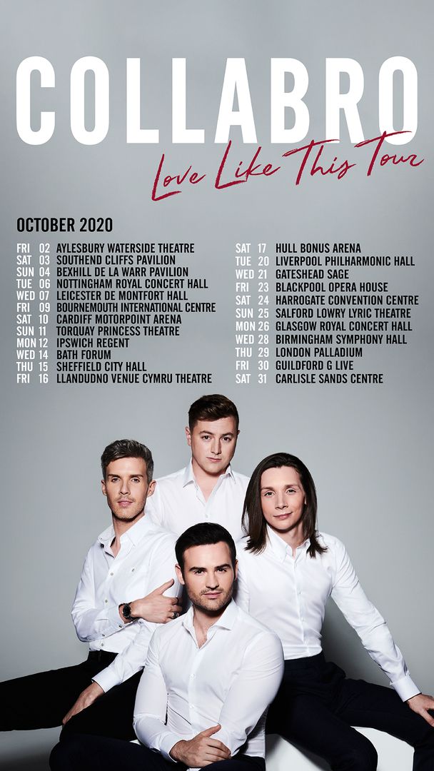 Collabro plus support: Love Like This, Southend-on-Sea, England, United Kingdom