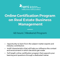 Real Estate Business Management Courses Online | REMI