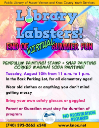 Library Labsters! End of Virtual Summer Fun