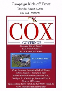 Dan Cox for Governor Campaign Kickoff Event