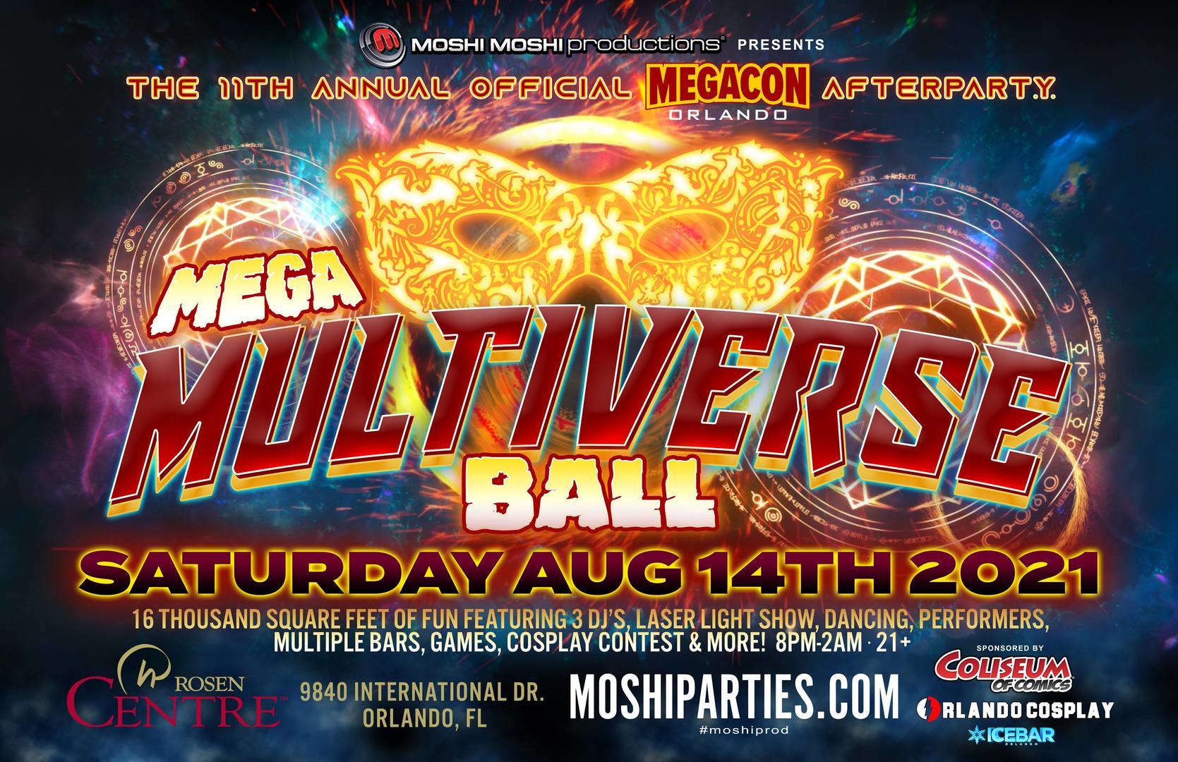 11th Annual MegaCon Official Afterparty -Mega Multiverse Ball-, Orlando, Florida, United States
