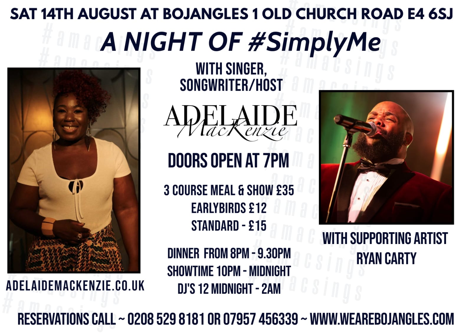 A Night of Simply Me - A Live Music Experience with Adelaide MacKenzie in Chingford, Chingford, London, United Kingdom